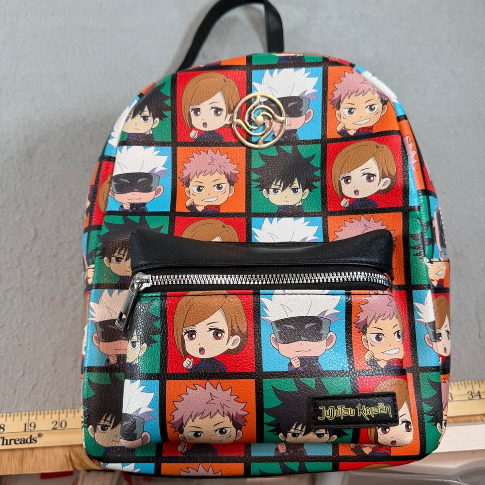 Jujutsu Kaisen Chibi Mini Backpack Gojo Itadori Crunchyroll Anime Bag - Picture 1 of 5